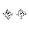 9ct White Gold 0.15 Carat Diamond Stud Earrings