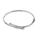 9ct White Gold Cubic Zirconia Bangle