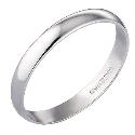 9ct White Gold 3mm Wedding Ring