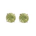 9ct Yellow Gold Peridot 5mm Stud Earrings