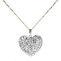 9ct Yellow Gold Large Heart Pendant