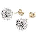 Evoke 9ct Gold Crystal Earrings