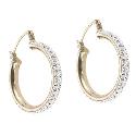 Evoke 9ct Gold 20mm Round Creole Earrings