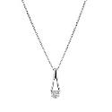 9ct White Gold Diamond Pendant