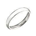 Palladium Super Heavy Weight  Wedding 3mm Ring