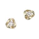 9ct Gold Cubic Zirconia Stud Earrings