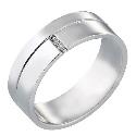 Groom's 9ct White Gold Wedding Ring