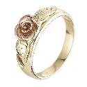 9ct Yellow Clogau Gold Royal Rose Ring