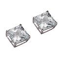 9ct White Gold Cubic Zirconia Earrings