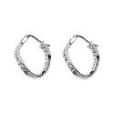 Oliver Weber Sparkling Hoop Earrings