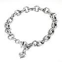 Hot Diamonds Charm Heart Silver Bracelet