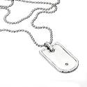 Hot Diamonds Men's Silver Tag Pendant