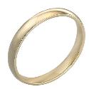 18ct Gold 3mm Court Wedding Ring