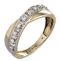 9ct Gold Diamond Ring