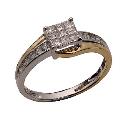 18ct Two-colour Gold 1/2 Carat Princessa Diamond Ring