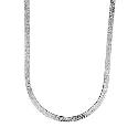 9ct White Gold Herringbone Necklace