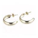 9ct Yellow Gold Wedding Earrings