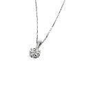 9ct White Gold Quarter Carat Diamond Pendant