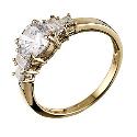 9ct Yellow Gold Cubic Zirconia Dress Ring