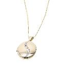 9ct Gold Large Cubic Zirconia Set Locket