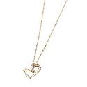 9ct Gold Cubic Zirconia Heart Pendant