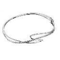 9ct White Gold Diamond Bangle