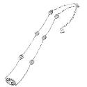 Open Hearts By Jane Seymour Diamond 16" Bead Necklace