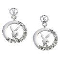 Playboy Bunny Cubic Zirconia Earrings