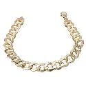 9ct Gold Men's 8.5" Curb Bracelet