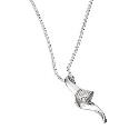 Sterling Silver Cubic Zirconia Kick Pendant