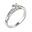 18ct White Gold Half Carat Diamond Solitaire Ring