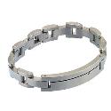 Men's Titanium Diamond Identity Bracelet