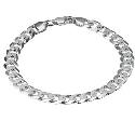 Sterling Silver Flat Curb Bracelet 8.5"