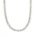 Sterling Silver Men's Medium Curb Chain 24"