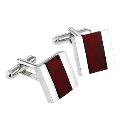 Men's Red Abalone Cufflinks