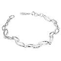 Hot Diamond Sterling Silver Leaf Bracelet