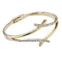 Oliver Weber Gold-Plated Crystal Bangle