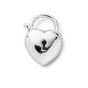 Love Stories Sterling Silver Princess Heart Charm