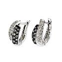 Argentium Silver 40 Point Diamonds Earrings