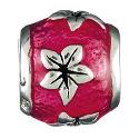 Chamilia - sterling silver and enamel flowers bead