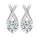 Diamond Christmas Kisses Third Carat Earrings