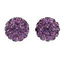 Evoke Purple Stud Earrings