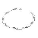 9ct White Gold Cubic Zirconia Bracelet