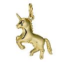 9ct Gold Unicorn Charm