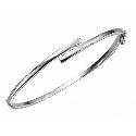 Hot Diamonds Crossover Three Diamond Bangle