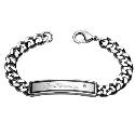 Ben Sherman Stainless Steel Crystal ID Bracelet