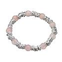 Sterling Silver and Rose Quartz Sweetie Bracelet