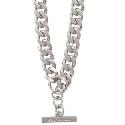 Ben Sherman Brushed Curb T-Bar Necklace