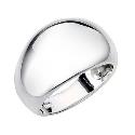 Sterling Silver Dome Ring - Size N