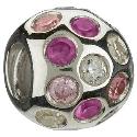 Chamilia - sterling silver cubic zirconia disco ball bead